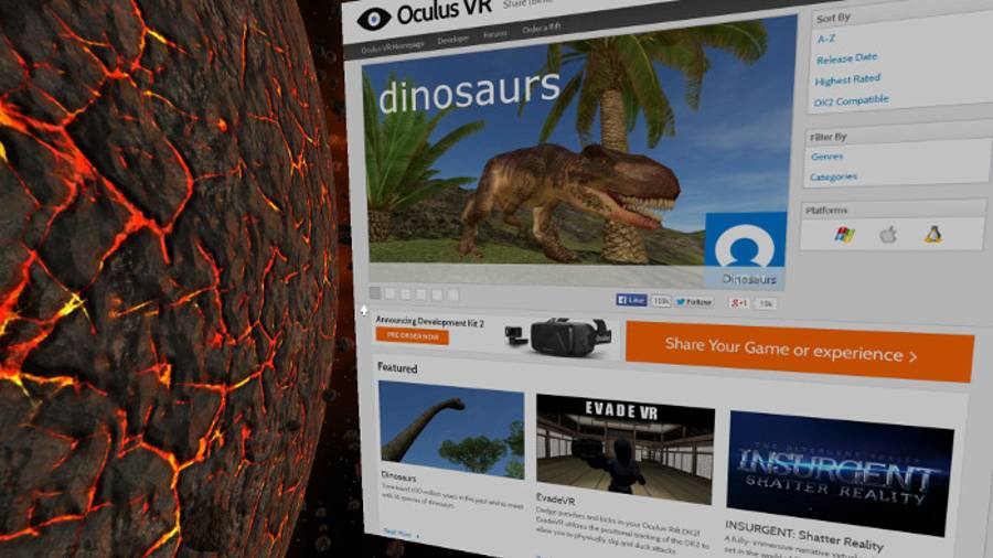 oculus rift web browser